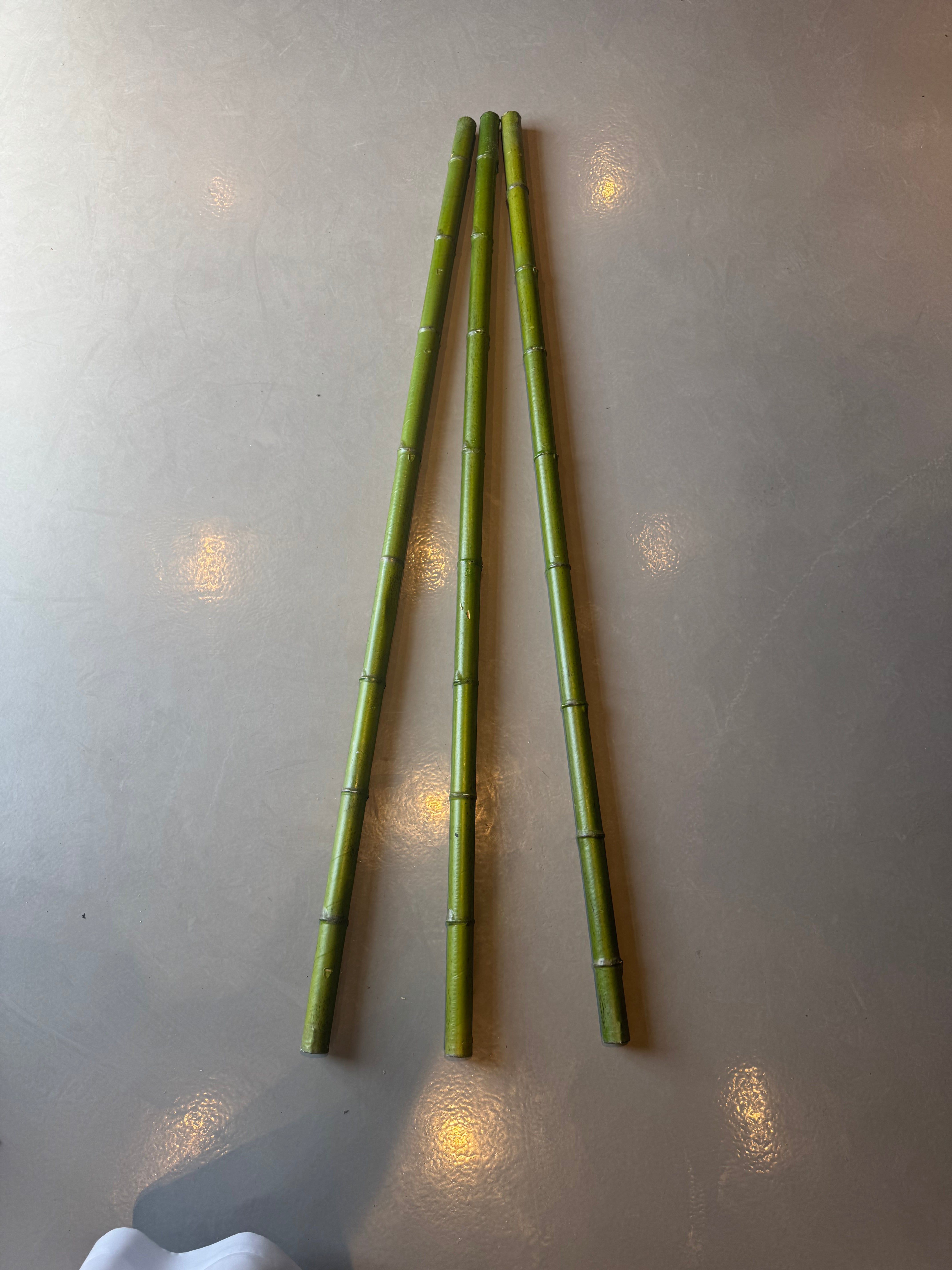 Decorative Bamboo Stalks — Set of 3