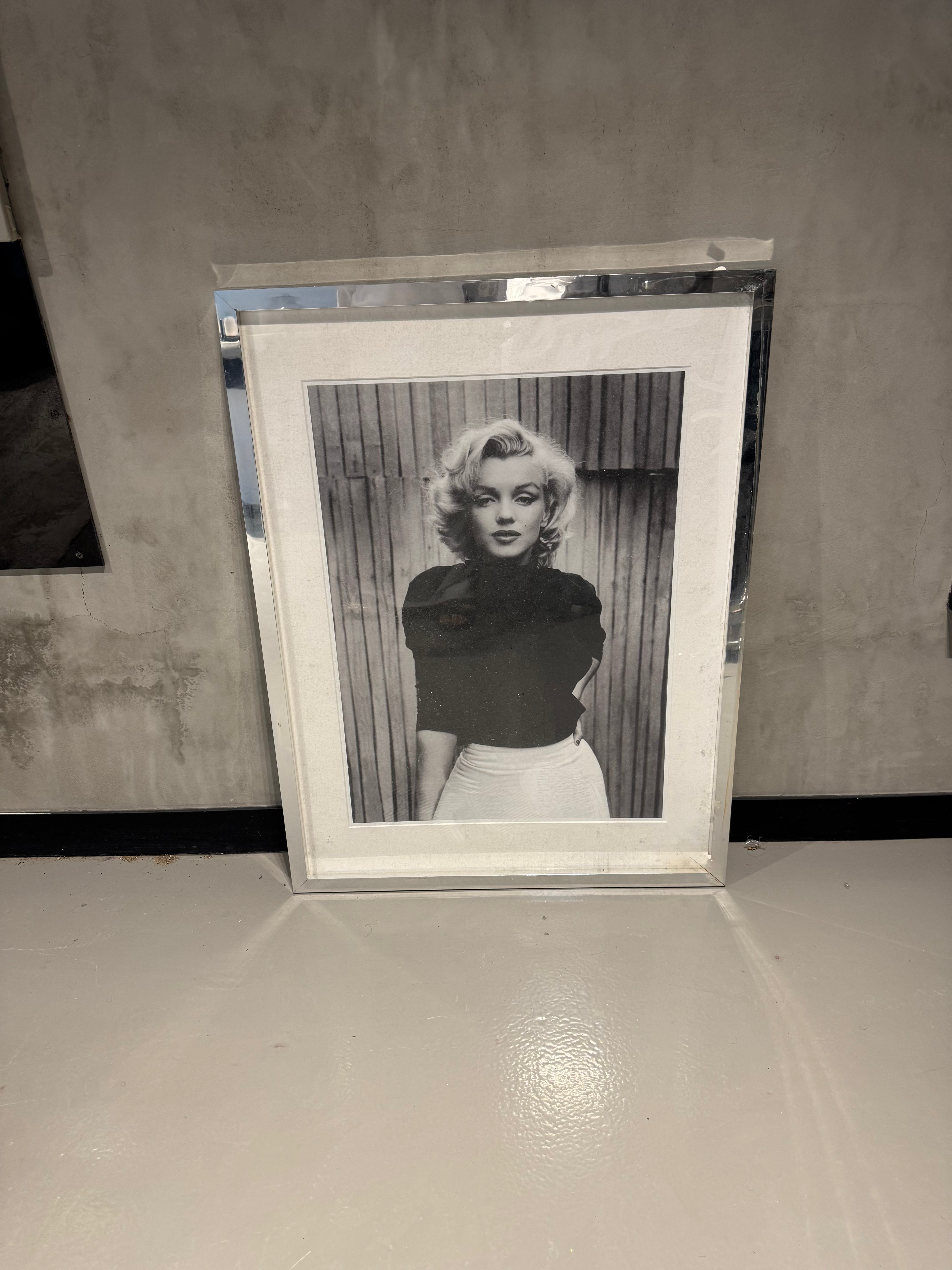Framed Black & White Portrait Print — Classic Pose