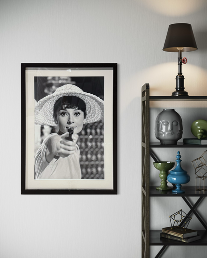 Framed Black & White Portrait Print