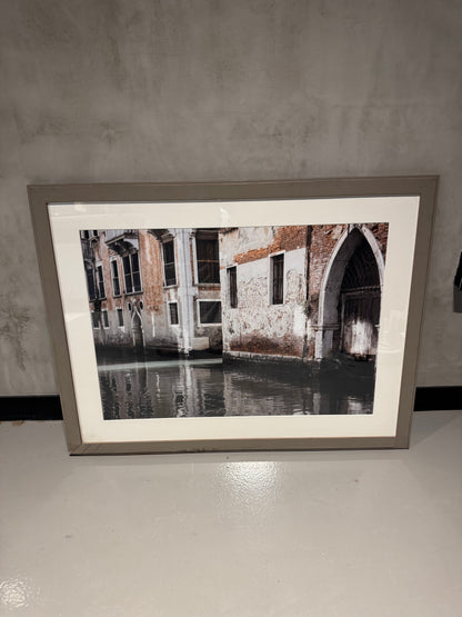 Framed Venice Canal Photography Print
