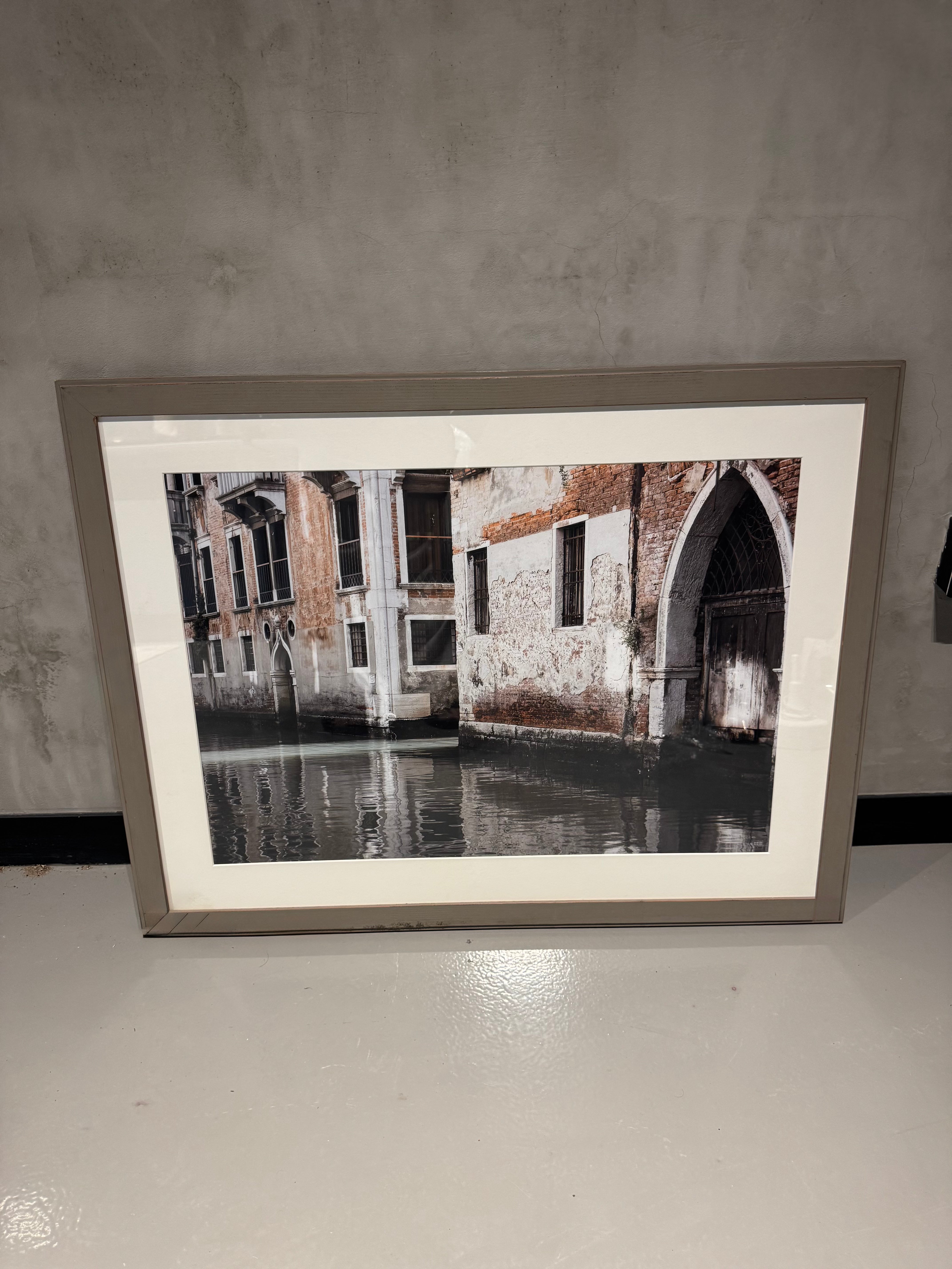 Framed Venice Canal Photography Print