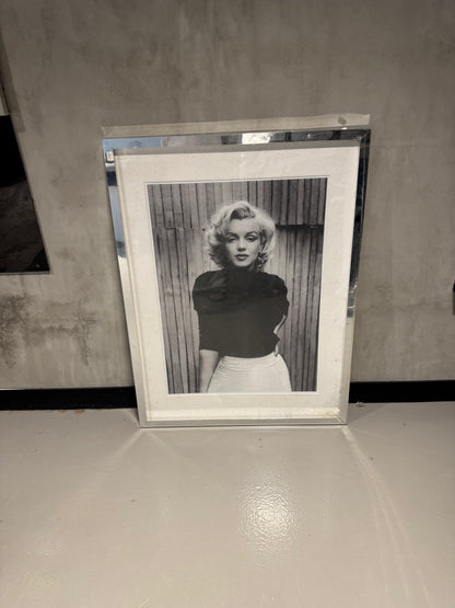 Framed Black & White Portrait Print — Classic Pose