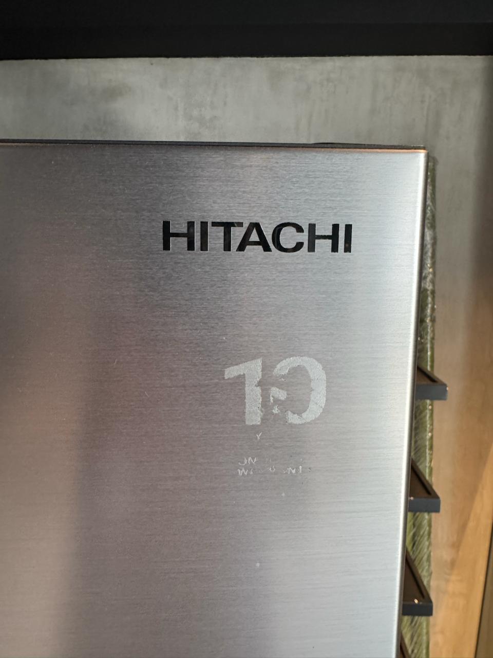 Hitachi Double Door Refrigerator -- Stainless Steel