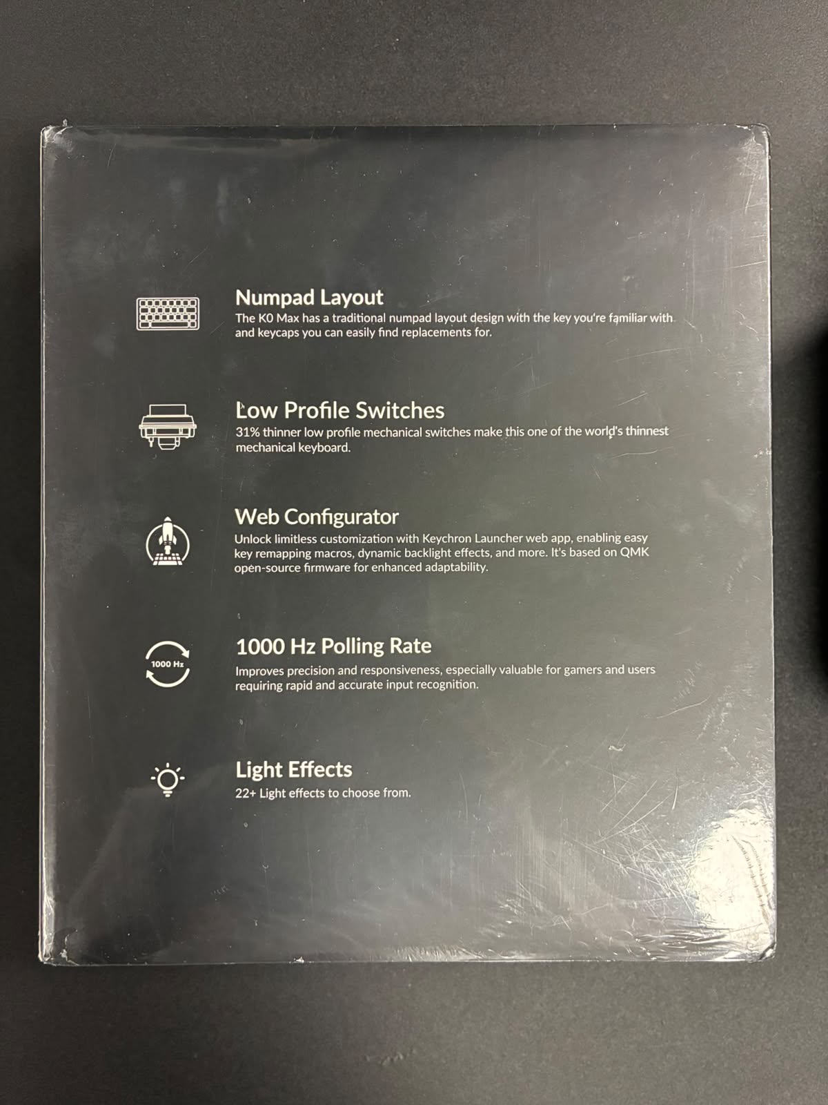Keychron K0 Max box back